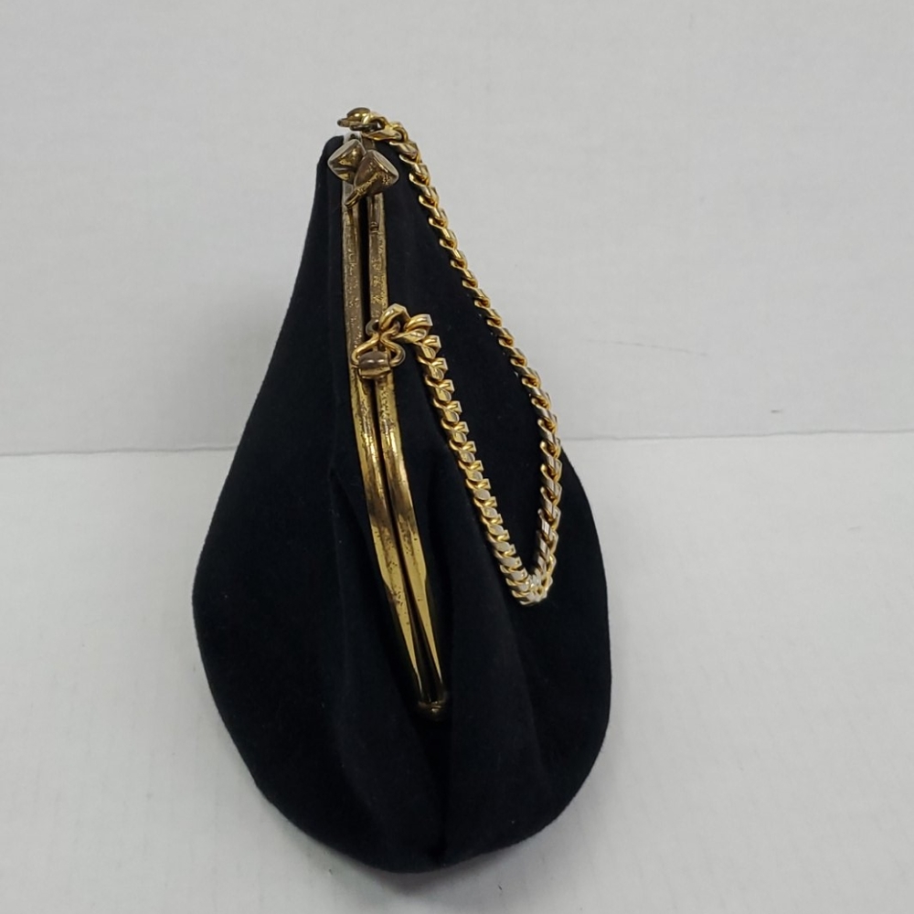 Vintage Coblentz bag velvet metal detail purse - Picture 2 of 10